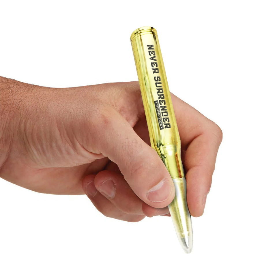 Never Surrender Trump 2024 Bullet Style Pen-Trump 2024 Pen