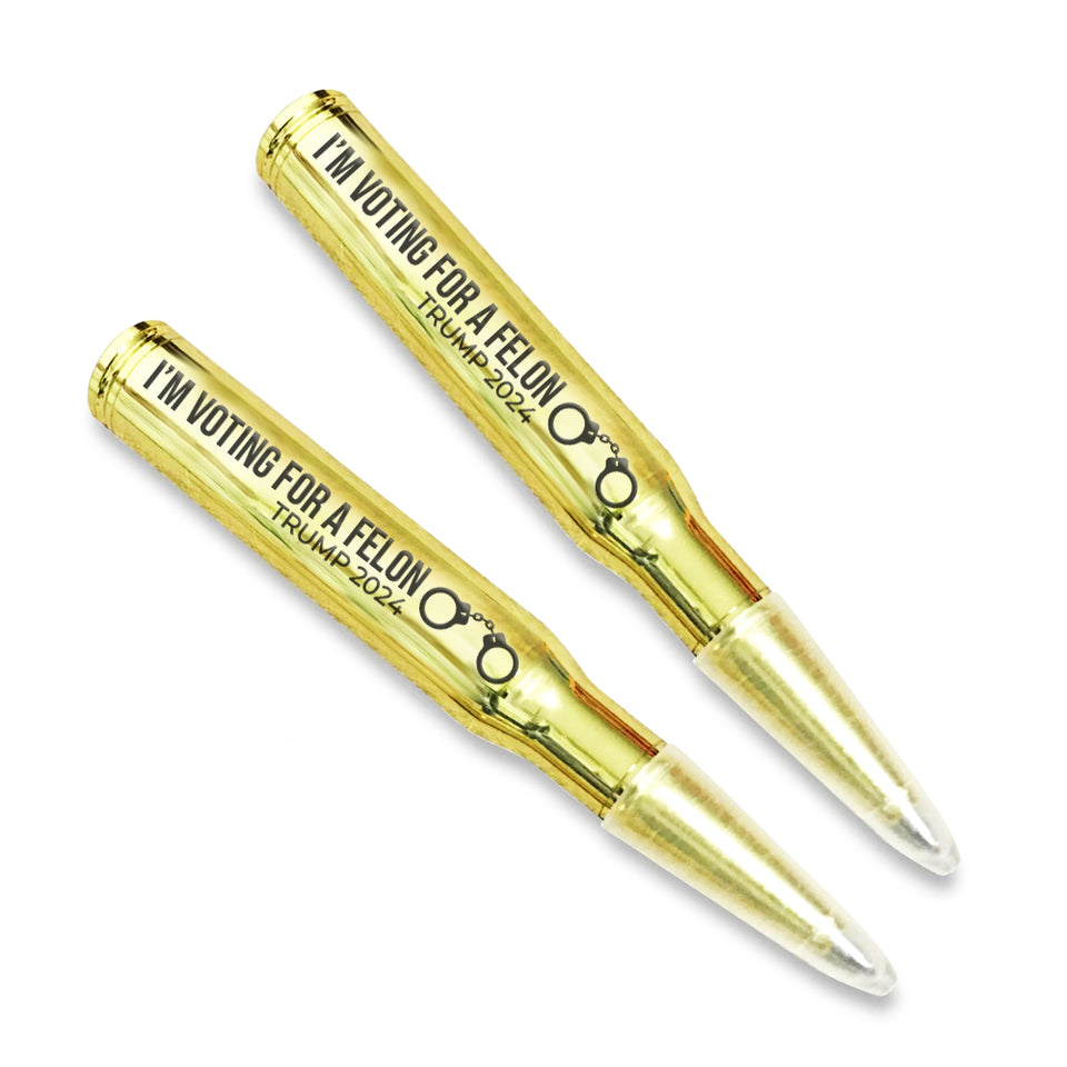 I'm Voting for a Felon Trump 2024 Bullet Style Pen-Trump 2024 Pen