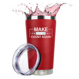 Make Votes Count Again Trump 2024 20oz Red Tumbler