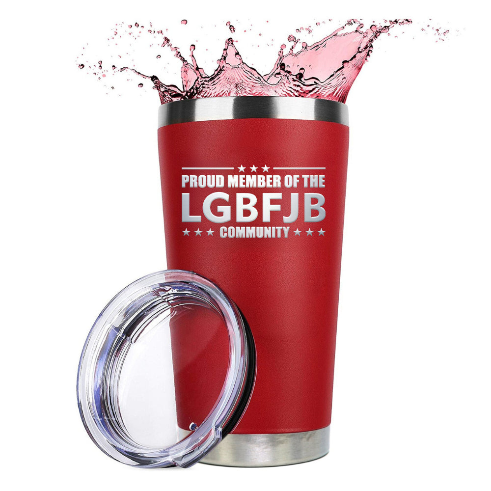 Proud Member LGBFJB Community 20oz Red Tumbler-Trump 2024