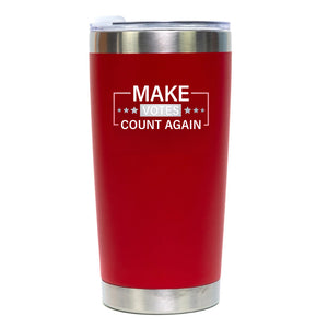 Make Votes Count Again Trump 2024 20oz Red Tumbler