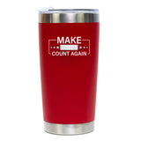 Make Votes Count Again Trump 2024 20oz Red Tumbler