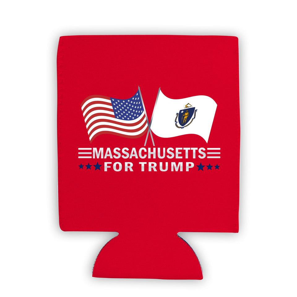 Massachusetts For Trump Limited Edition Can Cooler 4 Pack