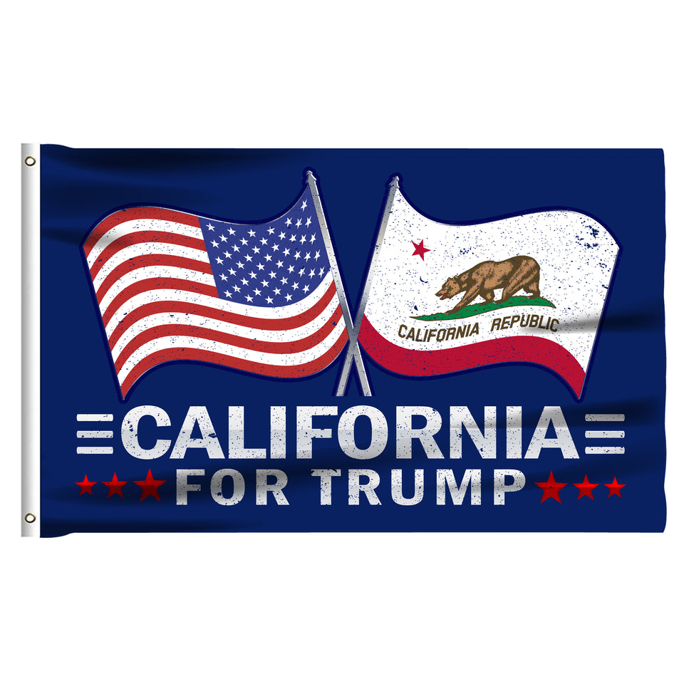California For Trump 3 x 5 Flag - Limited Edition Dual Flags