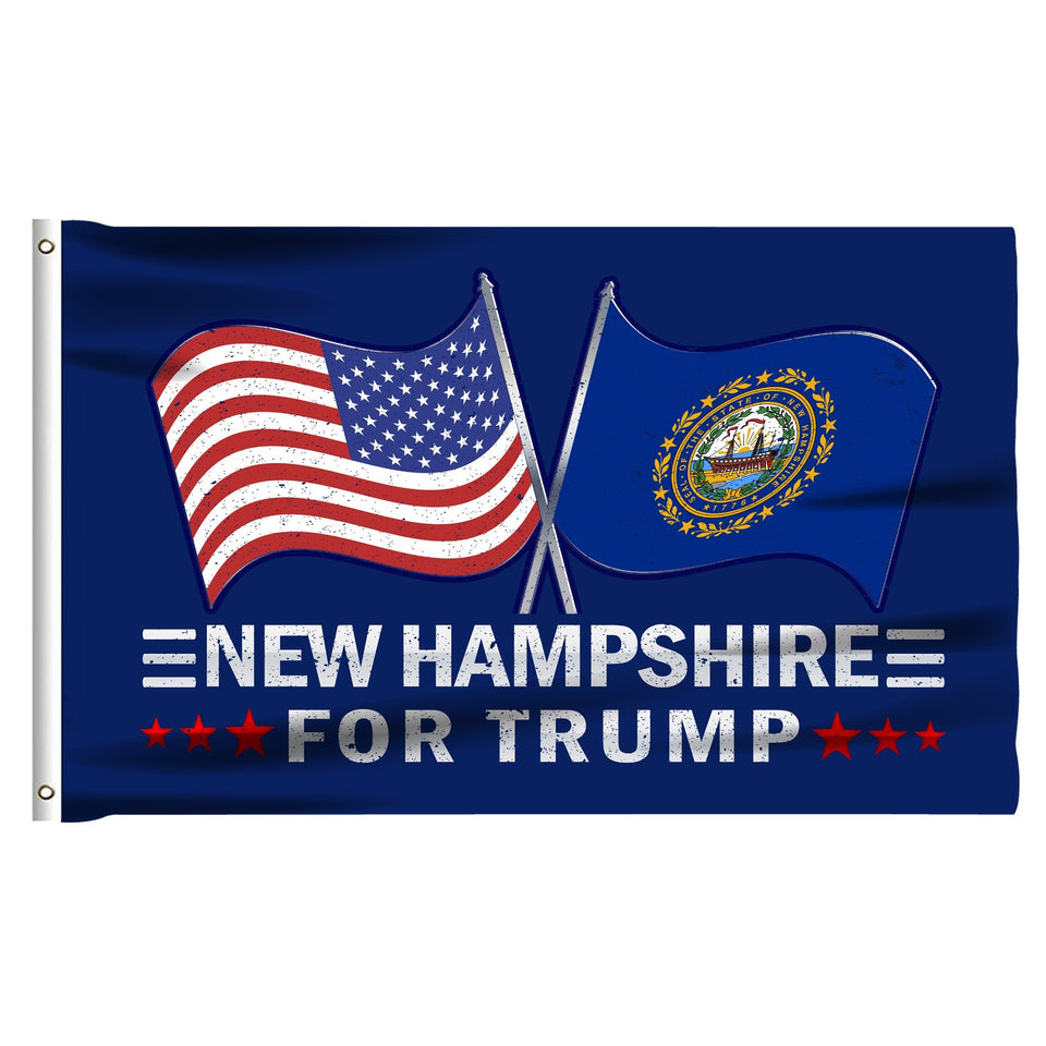 Don't Blame Me I Voted For Trump - New Hampshire For Trump 3 x 5 Flag Bundle