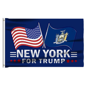 Don't Blame Me I Voted For Trump - New York For Trump 3 x 5 Flag Bundle