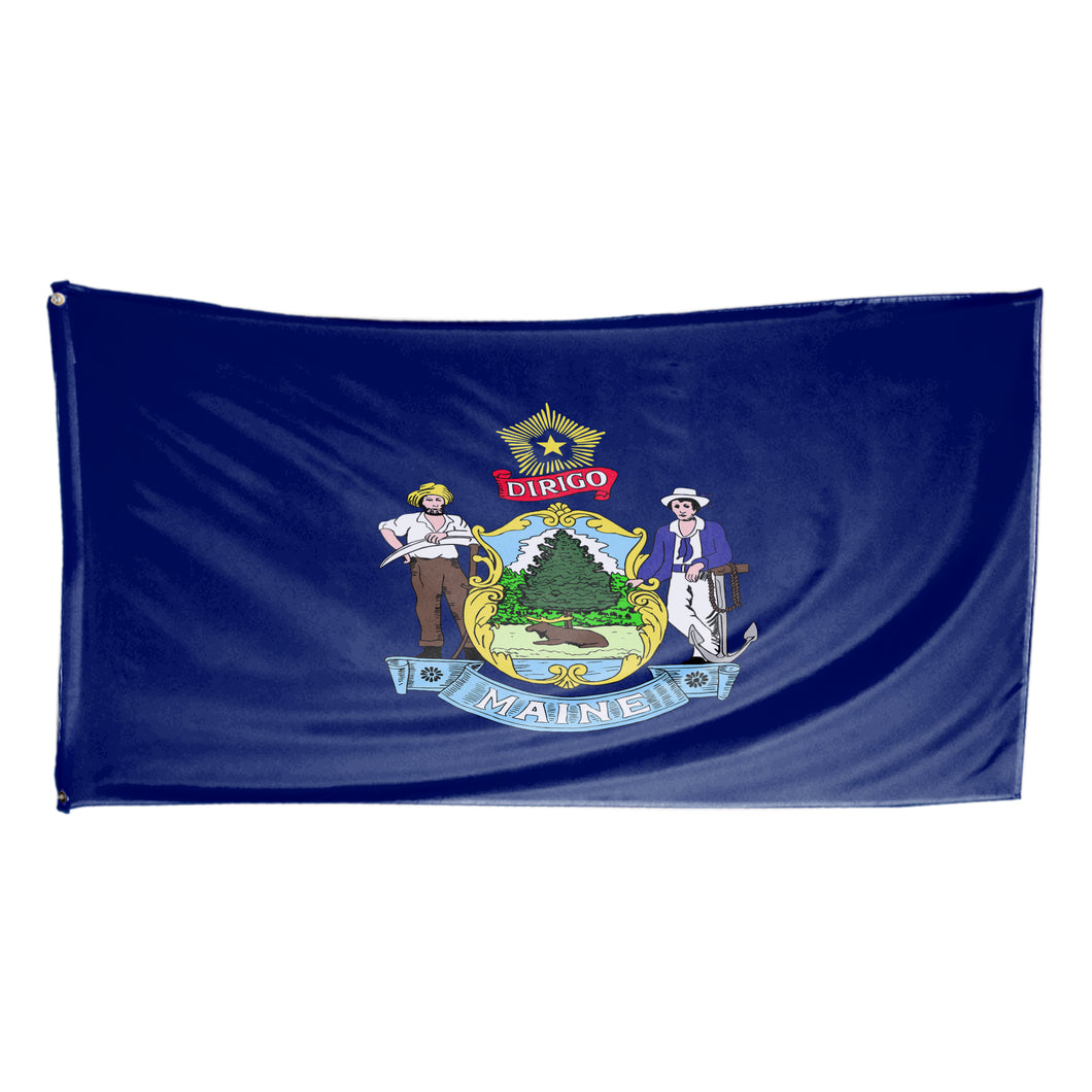 Maine State Flag 3 x 5 Feet