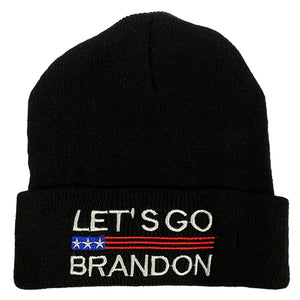 Let's Go Brandon Black Winter Hat