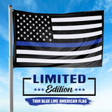 Thin Blue Line American Flag 3 x 5 Flag