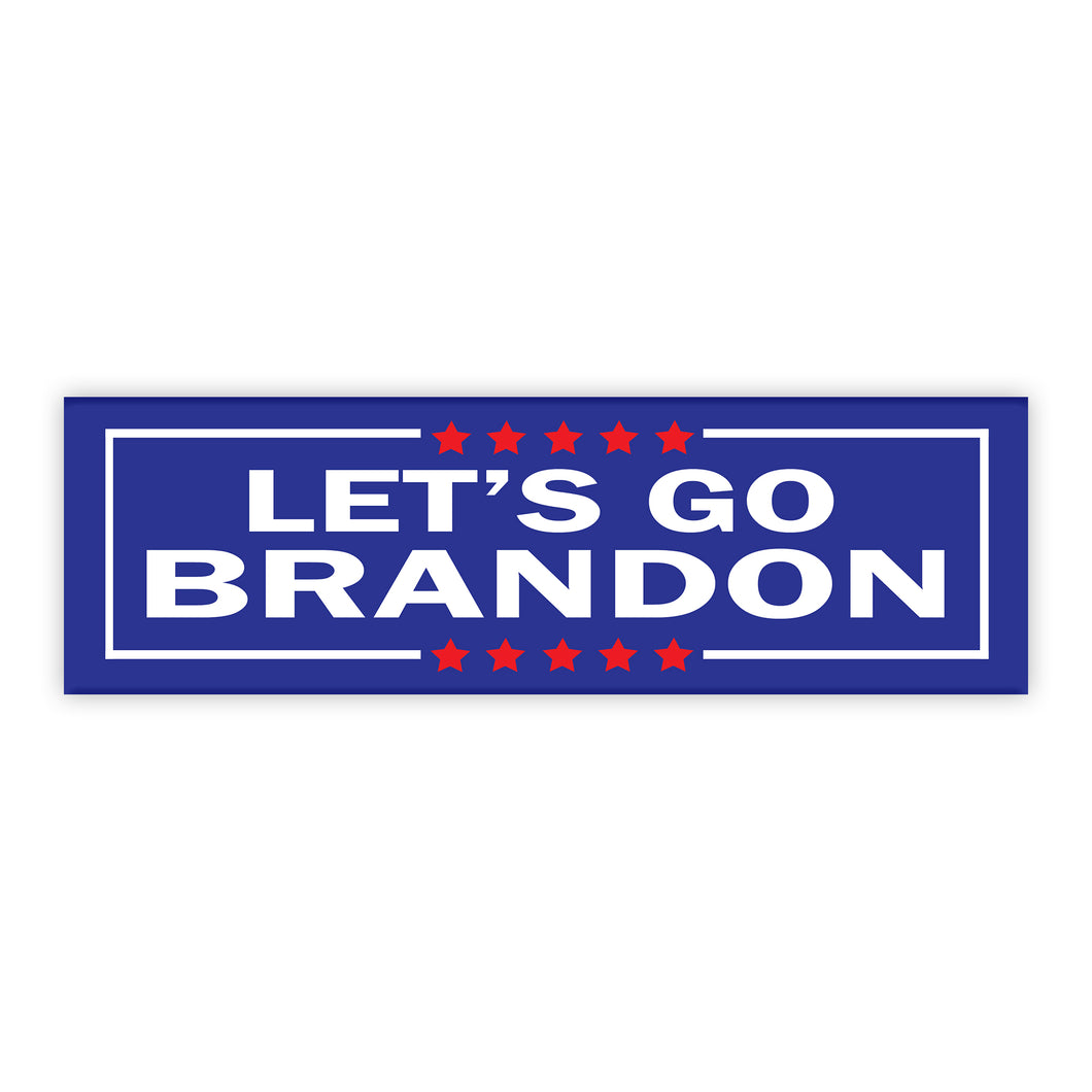 Let's GO Brandon! Bumper Sticker Decal Trump Anti Biden Libertarian GOP  3.25 X 7 : : Automotive