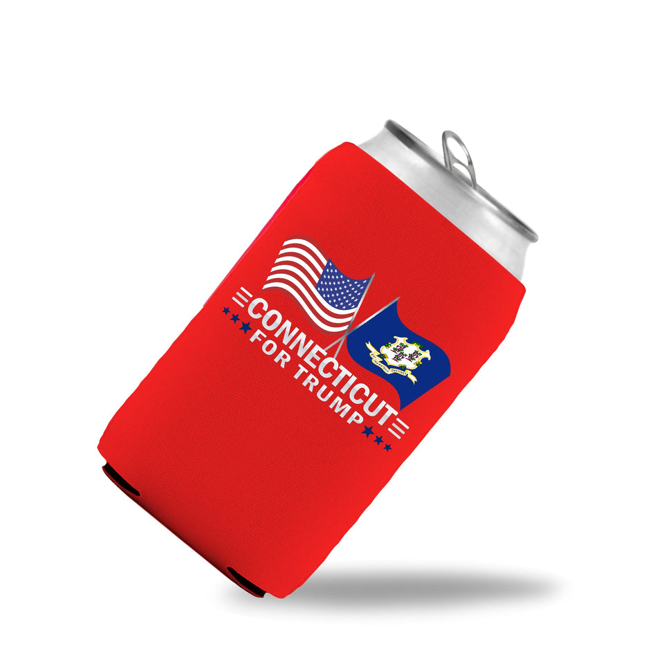 Connecticut For Trump Limited Edition Can Cooler 4 Pack