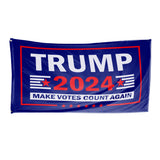 Trump 2024 Make Votes Count Again & Louisiana For Trump 3 x 5 Flag Bundle