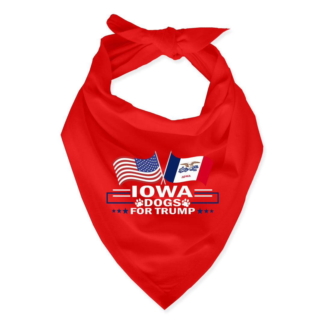 Iowa For Trump Dog Bandana Limited Edition