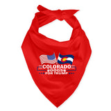 Colorado For Trump Dog Bandana Limited Edition