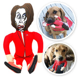 Nancy Pelosi Tough Plush Dog Chew Toy with Squeaker - Official Republican Dogs