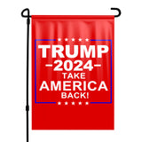 Red Trump 2024 Take America Back Yard Flag