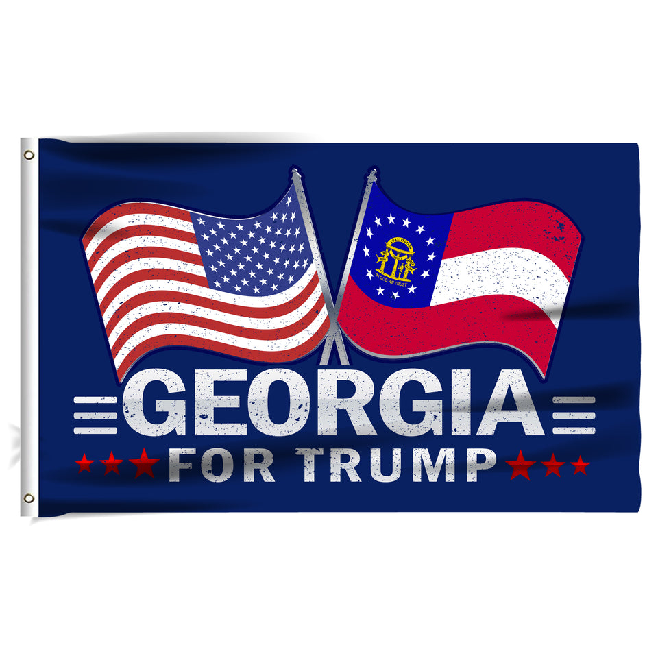Georgia For Trump 3 x 5 Flag - Limited Edition Dual Flags