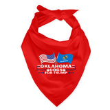 Oklahoma For Trump Dog Bandana Limited Edition