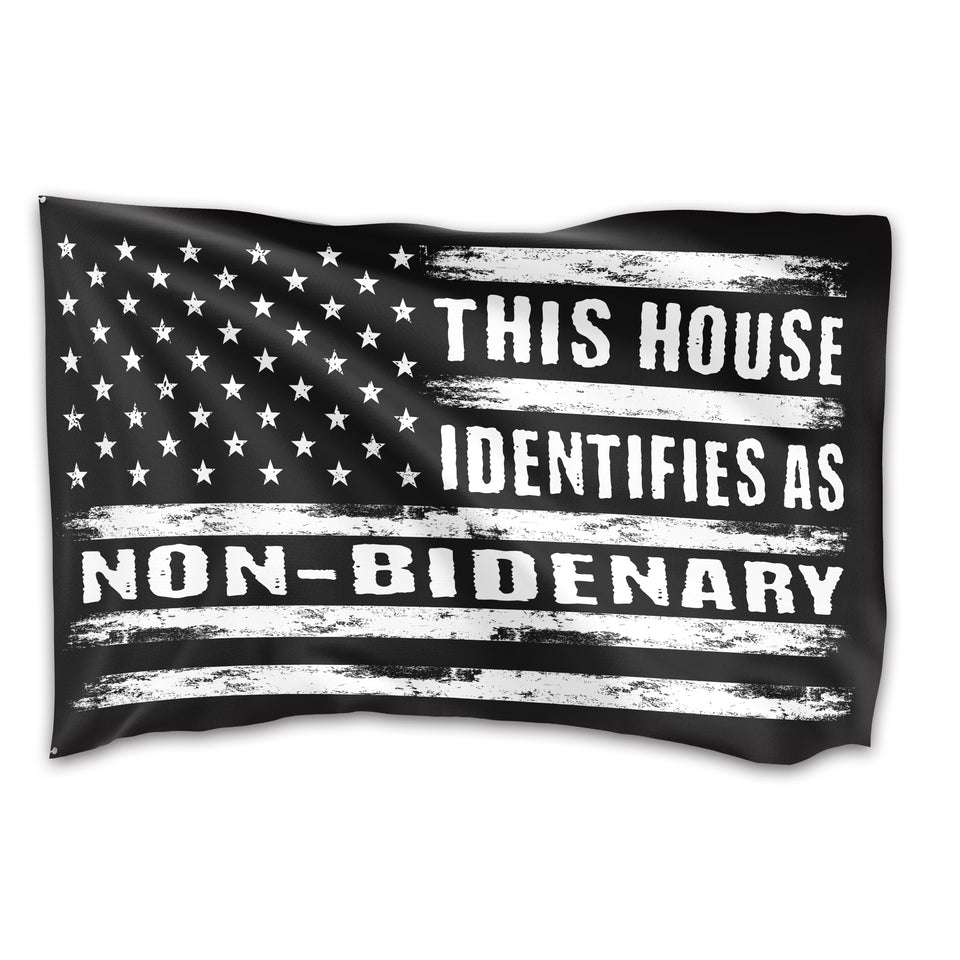 Identifies As Non Bidenary 3 x 5 Flag