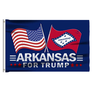 Trump 2024 Make Votes Count Again & Arkansas For Trump 3 x 5 Flag Bundle
