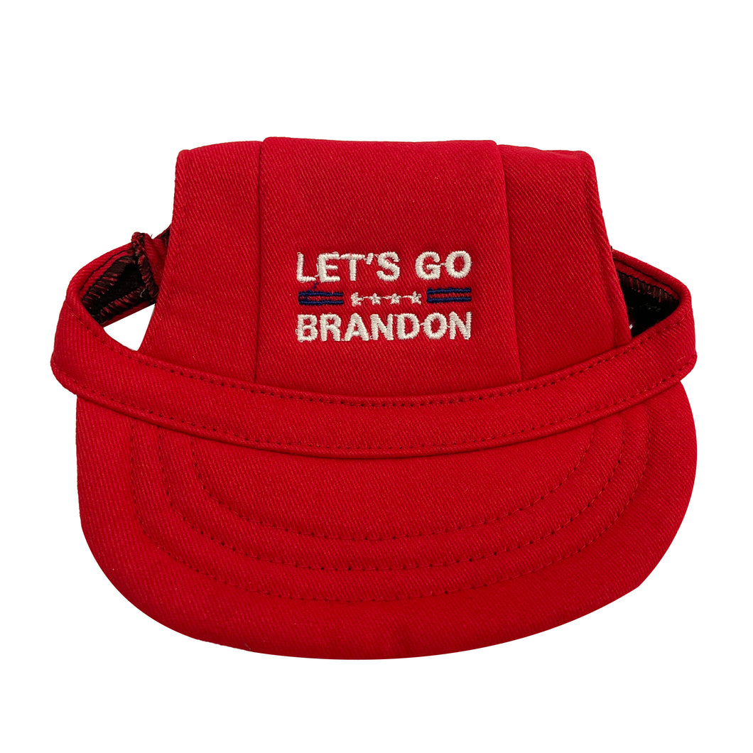 Let's Go Brandon Embroidered Dog Hat