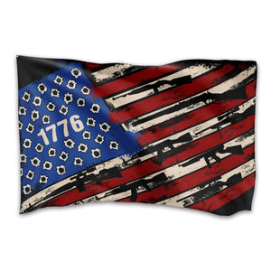 1776 Bullet Hole 3 x 5 Flag