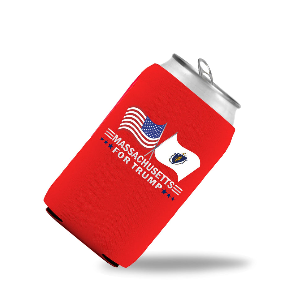 Massachusetts For Trump Limited Edition Can Cooler 6 Pack