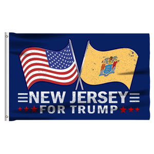 New Jersey For Trump 3 x 5 Flag - Limited Edition Dual Flags