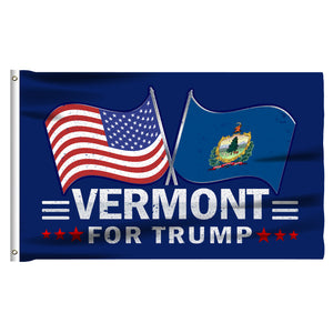 Vermont For Trump 3 x 5 Flag - Limited Edition Dual Flags