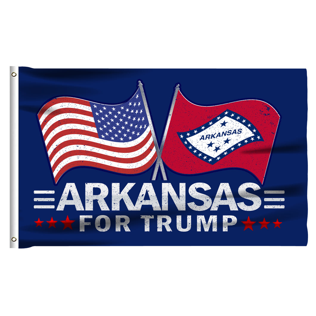 Arkansas For Trump 3 x 5 Flag - Limited Edition Dual Flag