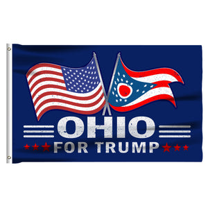 Ohio For Trump 3 x 5 Flag - Limited Edition Dual Flags