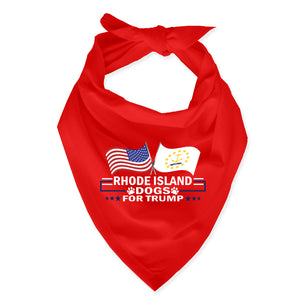 Rhode Island For Trump Dog Bandana Limited Edition