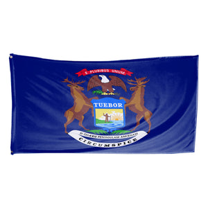 Michigan State Flag 3 x 5 Feet