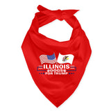 Illinois For Trump Dog Bandana Limited Edition