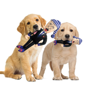 Extra Large Joe Biden Kamala Harris & Nancy Pelosi Starter Pack Tough Plush Dog Chew Toys with Squeakers - Official Republican Dogs