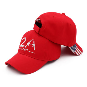 2nd Amendment 2A Limited Edition Red Embroidered Hat