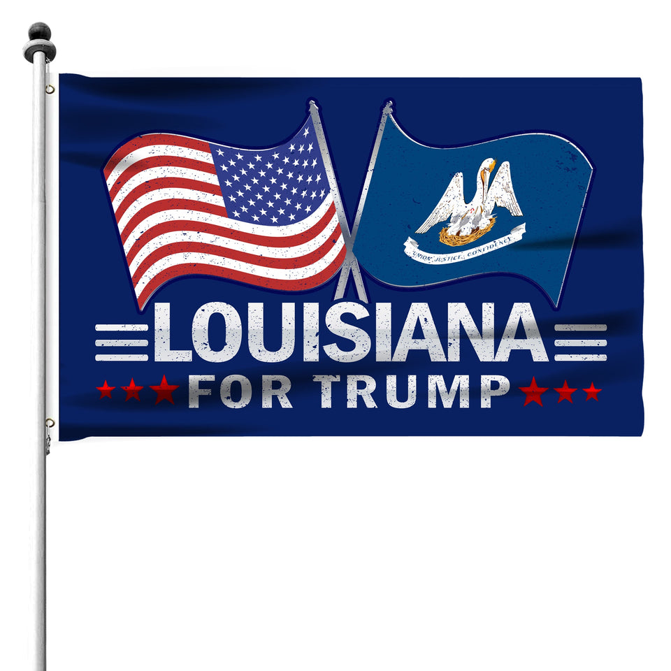 Louisiana For Trump 3 x 5 Flag - Limited Edition Dual Flags