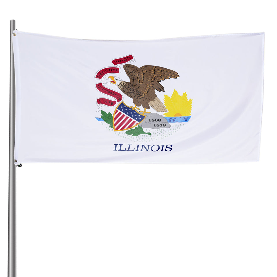 Illinois State Flag 3 x 5 Feet