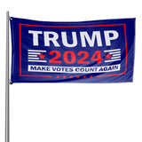 Massachusetts For Trump Flag and Hat Bundle - Includes 1 Massachusetts for Trump Hat and 3 unique Trump 2024 flags
