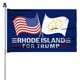 Rhode Island For Trump Flag and Hat Bundle - Includes 1 Rhode Island for Trump Hat and 3 unique Trump 2024 flags