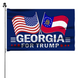 Georgia For Trump Flag and Hat Bundle - Includes 1 Georgia for Trump Hat and 3 unique Trump 2024 flags
