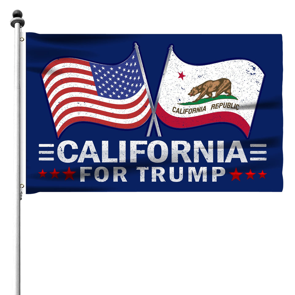 Don't Blame Me I Voted For Trump - California For Trump 3 x 5 Flag Bundle