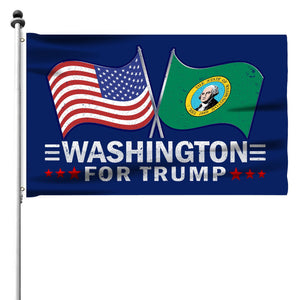 Don't Blame Me I Voted For Trump - Washington For Trump 3 x 5 Flag Bundle