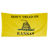 Don't Tread on Kansas 3 x 5 Gadsden Flag - Limited Edition