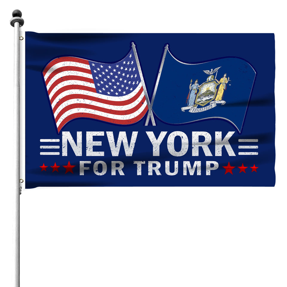New York For Trump 3 x 5 Flag - Limited Edition Dual Flags