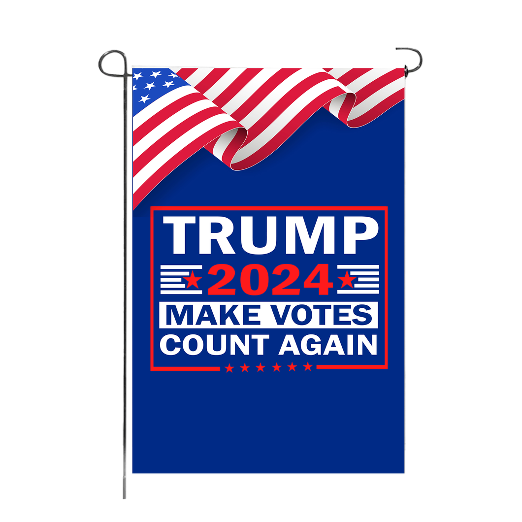 Trump 2024 Make Votes Count Again Limited Edition Yard Flag