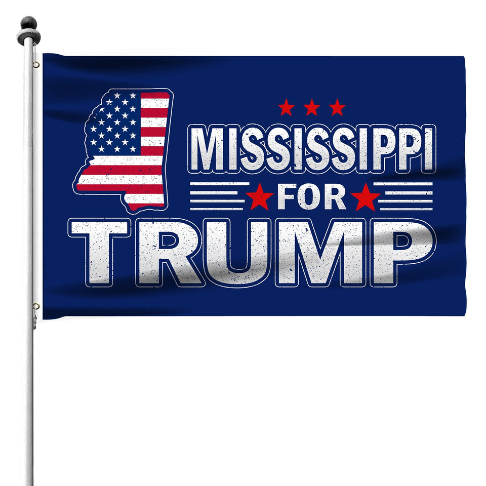 Trump 2024 Make Votes Count Again & Mississippi For Trump 3 x 5 Flag Bundle