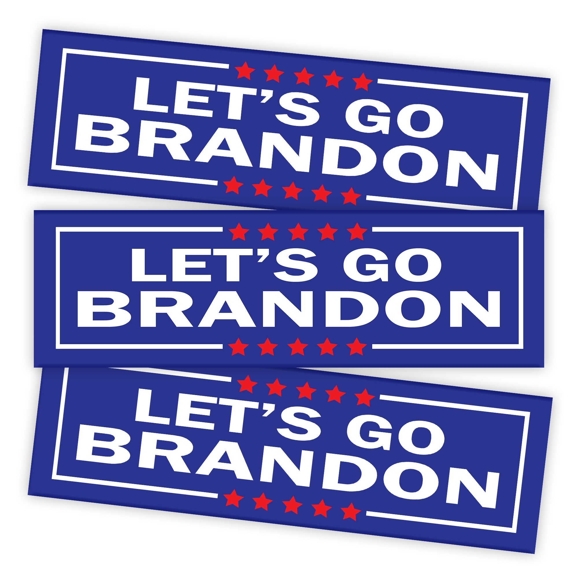 Lets Go Brandon Cursive Decal, Conservative Decal, Made in USA