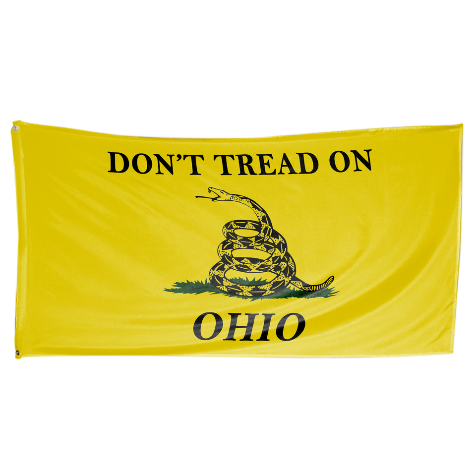 Don't Tread on Ohio 3 x 5 Gadsden Flag - Limited Edition