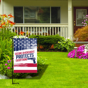 Second Amendment Protects Everything Yard Flag